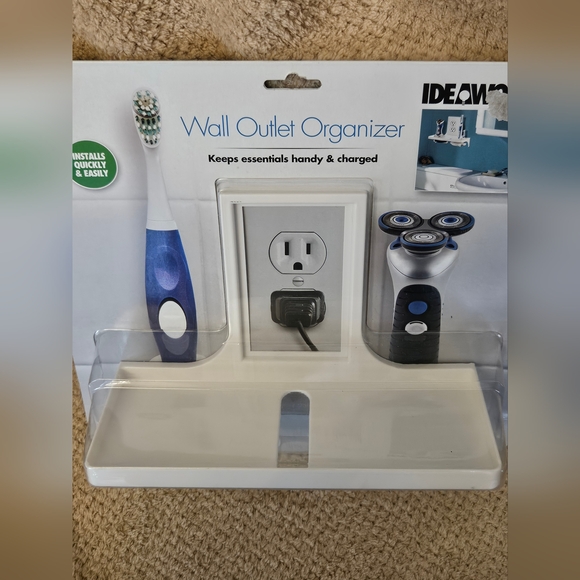 Ideaworks Wall Outlet Organizer, NWT, White - Picture 2 of 5